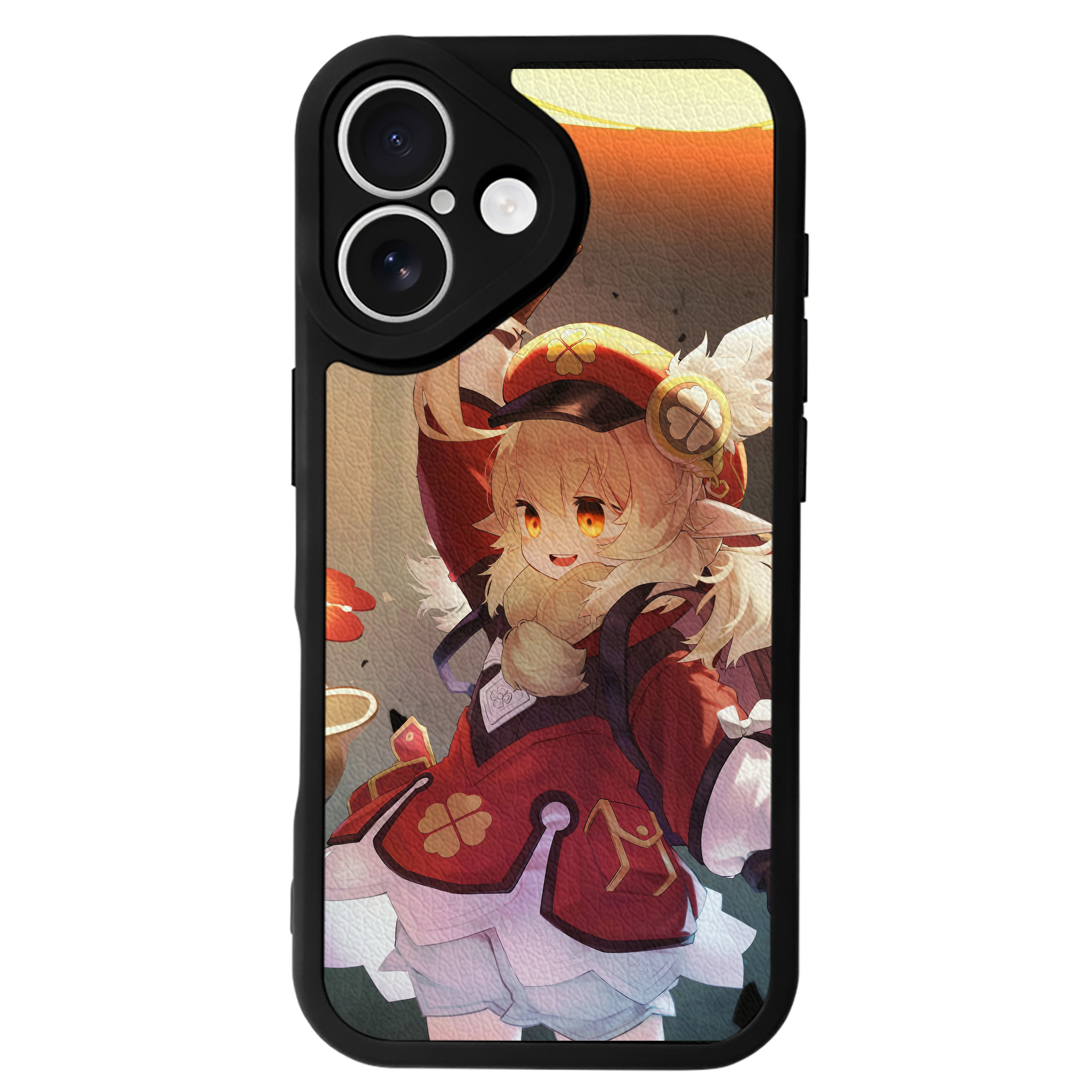 げんし神 genshin 【iPhone 16シリーズ対応】シリコンスマホケース（レザー調） 材質：シリコン